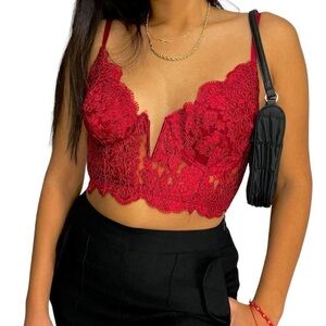 Windsor embroidered bustier/ corset